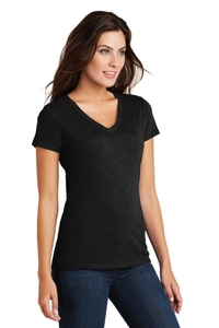 DM3501 - District Women's Super Slub V Neck Tee