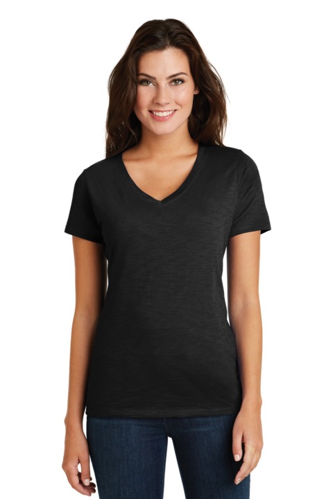 DM3501 - District Women's Super Slub V Neck Tee