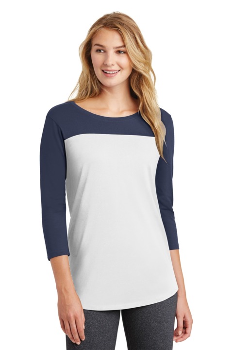 DT2700 - District Women's Rally 3/4 Sleeve Tee