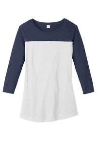 DT2700 - District Women's Rally 3/4 Sleeve Tee