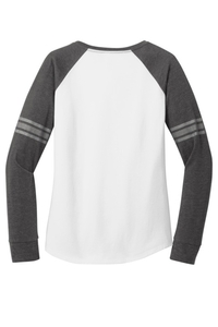 DM477 - District Women's Game Long Sleeve V Neck Tee