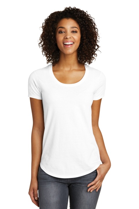 DT6401 - District Women's Fitted Very Important Tee Scoop Neck