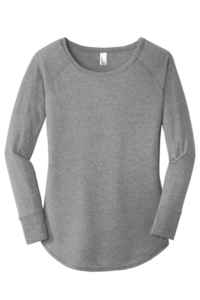 DT132L - District Women's Perfect Tri Long Sleeve Tunic Tee