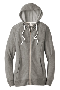 DT456 - District Women's Perfect Tri Blend French Terry Full Zip Hoodie