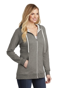 DT456 - District Women's Perfect Tri Blend French Terry Full Zip Hoodie