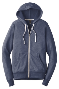 DT356 - District Perfect Tri Blend French Terry Full Zip Hoodie
