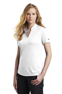 NKAA1848 - Nike Ladies Dri-FIT Hex Textured V Neck Top