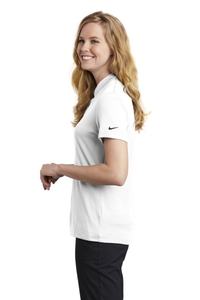 NKAA1848 - Nike Ladies Dri-FIT Hex Textured V Neck Top
