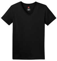 5780 - Hanes Ladies Tagless 100% Cotton V-Neck T-Shirt