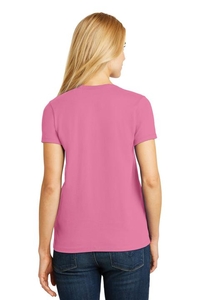 5780 - Hanes Ladies Tagless 100% Cotton V-Neck T-Shirt