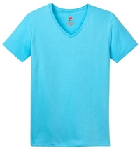 5780 - Hanes Ladies Tagless 100% Cotton V-Neck T-Shirt