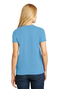 5780 - Hanes Ladies Tagless 100% Cotton V-Neck T-Shirt