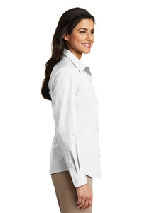 LW100 - Port Authority Ladies Long Sleeve Carefree Poplin Shirt