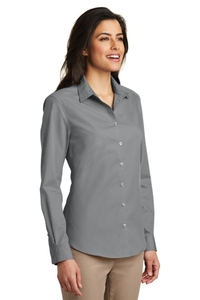 LW100 - Port Authority Ladies Long Sleeve Carefree Poplin Shirt