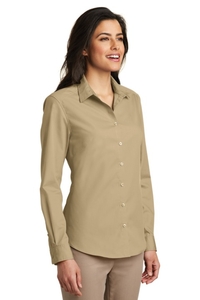 LW100 - Port Authority Ladies Long Sleeve Carefree Poplin Shirt