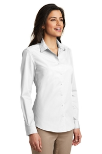 LW100 - Port Authority Ladies Long Sleeve Carefree Poplin Shirt