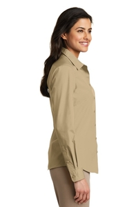 LW100 - Port Authority Ladies Long Sleeve Carefree Poplin Shirt