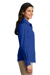 LW100 - Port Authority Ladies Long Sleeve Carefree Poplin Shirt