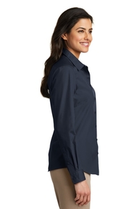 LW100 - Port Authority Ladies Long Sleeve Carefree Poplin Shirt