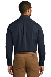 W100 - Port Authority Long Sleeve Carefree Poplin Shirt