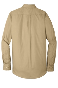 W100 - Port Authority Long Sleeve Carefree Poplin Shirt