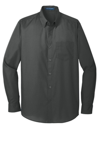 W100 - Port Authority Long Sleeve Carefree Poplin Shirt
