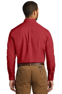 W100 - Port Authority Long Sleeve Carefree Poplin Shirt