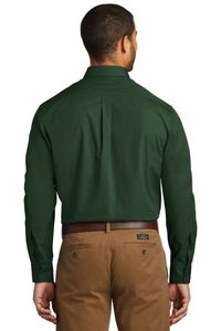 W100 - Port Authority Long Sleeve Carefree Poplin Shirt