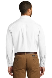 W100 - Port Authority Long Sleeve Carefree Poplin Shirt