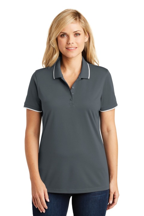 LK111 - Port Authority Ladies Dry Zone UV Micro Mesh Tipped Polo