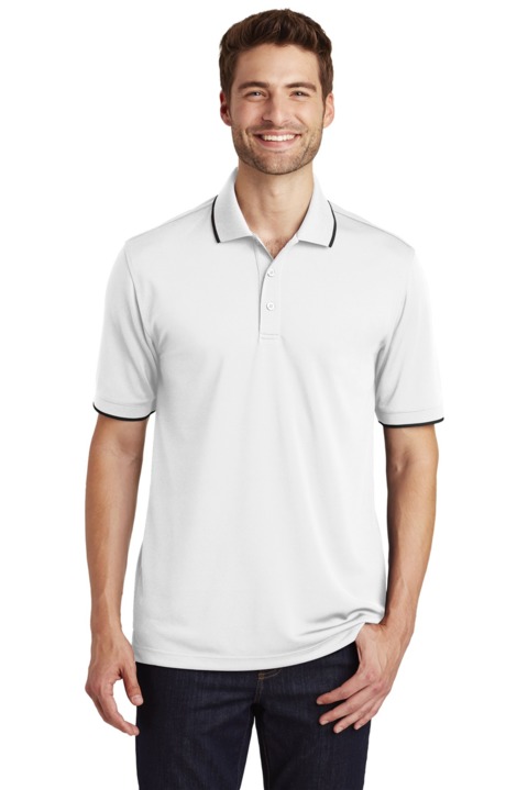 K111 - Port Authority Dry Zone UV Micro Mesh Tipped Polo