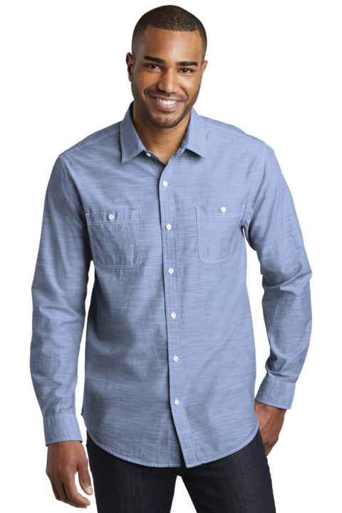 W380 - Port Authority Slub Chambray Shirt