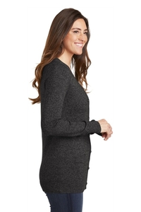 LSW415 - Port Authority Ladies Marled Cardigan Sweater