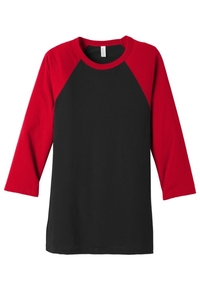 BC3200 - BELLA + CANVAS 3/4 Sleeve Baseball Tee