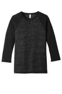 BC3200 - BELLA + CANVAS 3/4 Sleeve Baseball Tee