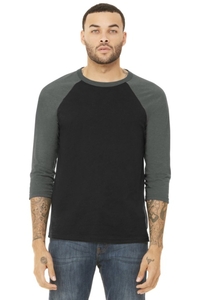 BC3200 - BELLA + CANVAS 3/4 Sleeve Baseball Tee