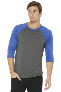 BC3200 - BELLA + CANVAS 3/4 Sleeve Baseball Tee