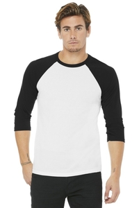 BC3200 - BELLA + CANVAS 3/4 Sleeve Baseball Tee