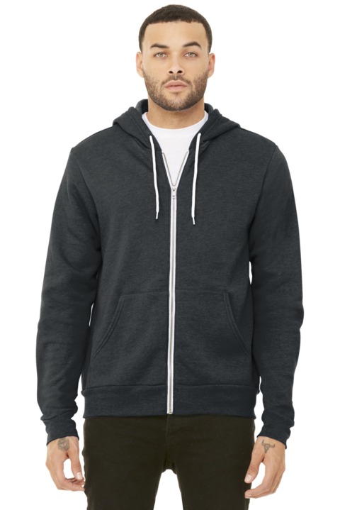 BC3739 - BELLA + CANVAS Unisex Sponge Fleece Full Zip Hoodie