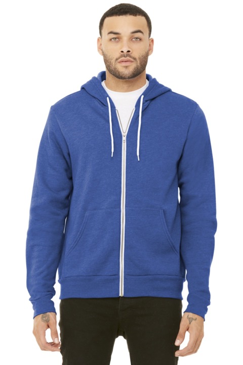 BC3739 - BELLA + CANVAS Unisex Sponge Fleece Full Zip Hoodie