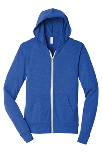 BC3939 - BELLA + CANVAS Triblend Full Zip Lightweight Hoodie