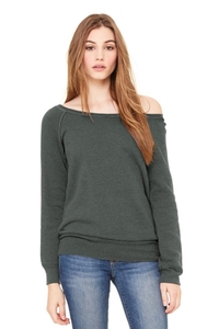 BC7501 - BELLA + CANVAS Women's Sponge Fleece Wide Neck Sweatshirt