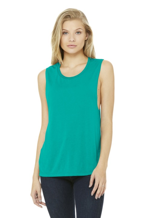 BC8803 - BELLA + CANVAS Women's Flowy Scoop Muscle Tank