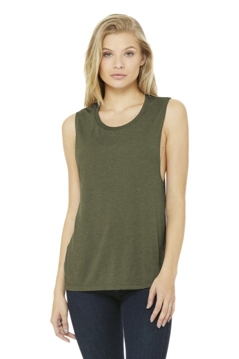 BC8803 - BELLA + CANVAS Women's Flowy Scoop Muscle Tank