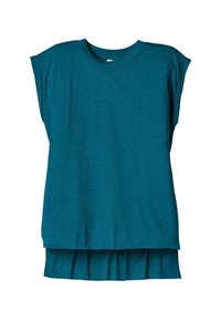 BC8804 - BELLA + CANVAS Women's Flowy Muscle Tee With Rolled Cuffs