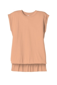 BC8804 - BELLA + CANVAS Women's Flowy Muscle Tee With Rolled Cuffs