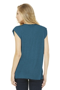 BC8804 - BELLA + CANVAS Women's Flowy Muscle Tee With Rolled Cuffs