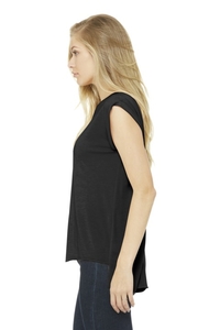 BC8804 - BELLA + CANVAS Women's Flowy Muscle Tee With Rolled Cuffs