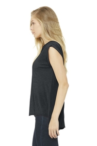 BC8804 - BELLA + CANVAS Women's Flowy Muscle Tee With Rolled Cuffs