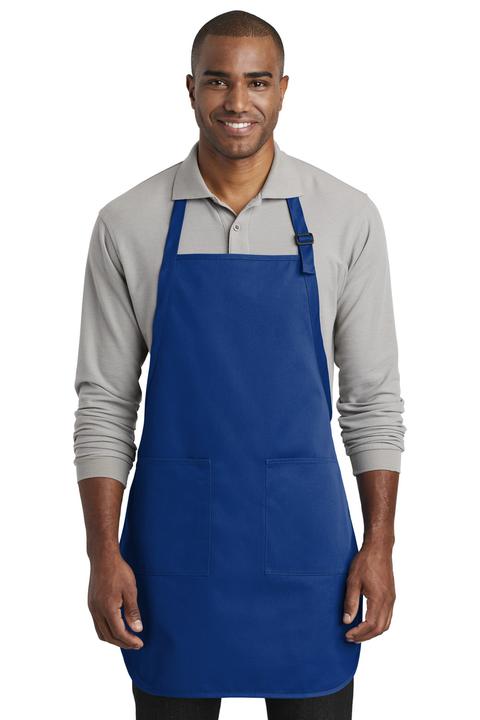 A600 - Port Authority Full-Length Two-Pocket Bib Apron